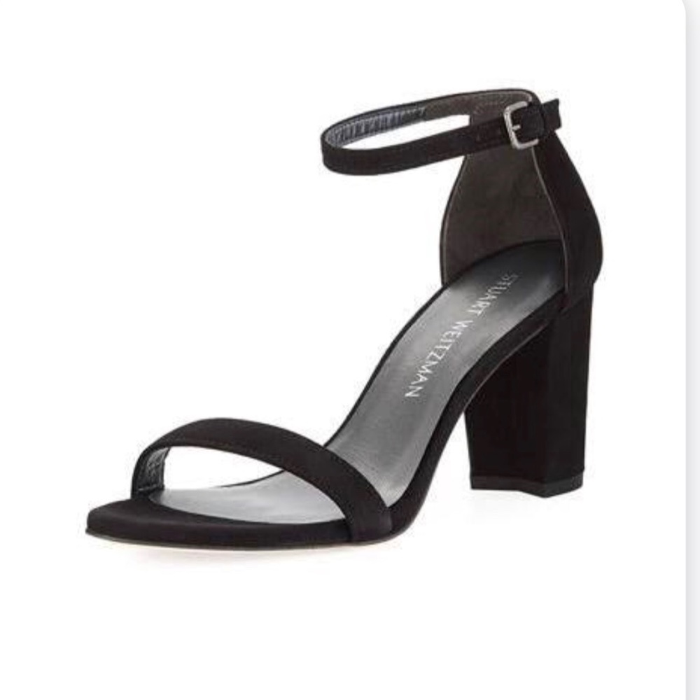 NWT Stuart Weitzman Nearly Nude Black Suede
